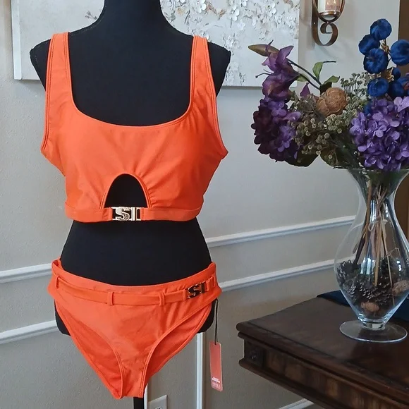 NWT Sports Illustrated Fiesta Forever 21 Bikini Set. Size Top 1X And Bottom L - Picture 6 of 17